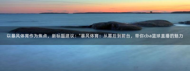 以暴风体育作为焦点，新标题建议：\
